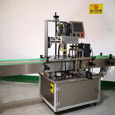 Tappatrice pneumatica automatica a vite per bottiglia di plastica in vetro