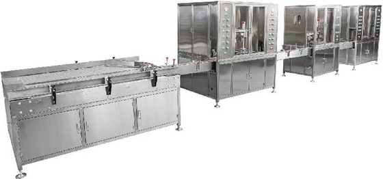 Linea di produzione di riempimento automatica dell'aerosol ad alta velocità 90 bottiglie/min 1.1kw
