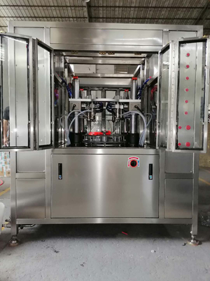 Linea di produzione di riempimento automatica dell'aerosol ad alta velocità 90 bottiglie/min 1.1kw