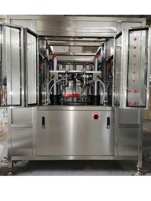 Linea di produzione di riempimento automatica dell'aerosol ad alta velocità 90 bottiglie/min 1.1kw