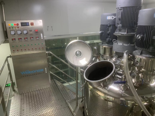 miscelatore cosmetico dell'emulsionante di 65rpm 50-5000L con il sistema facoltativo di vuoto