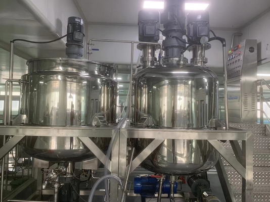 miscelatore cosmetico dell'emulsionante di 65rpm 50-5000L con il sistema facoltativo di vuoto