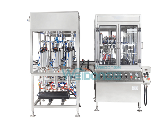 PLC Aerosol Filling Machine Due unità Linea di produzione ad alta velocità