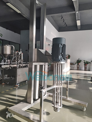 Miscelatore di emulsionanti cosmetici 5L-2000L con sollevamento pneumatico portatile a motore da 0,37 kW a 15 kW