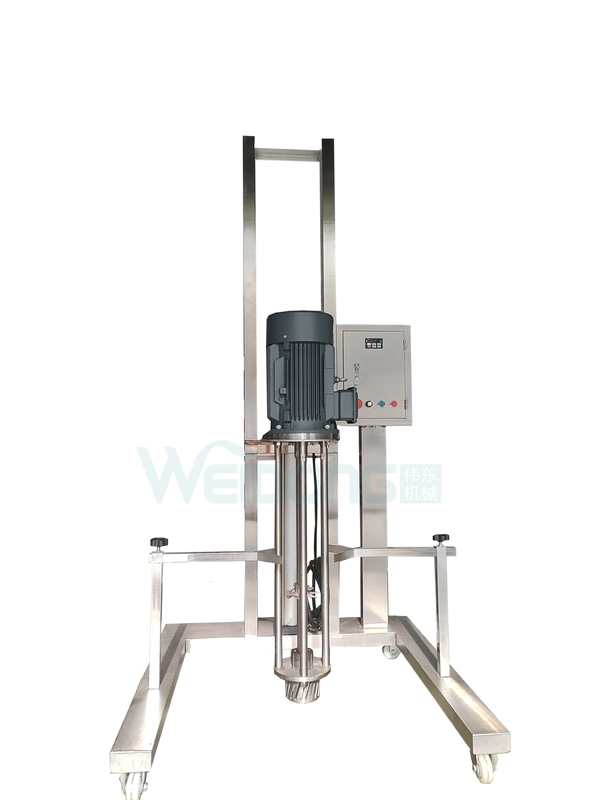 Miscelatore di emulsionanti cosmetici 5L-2000L con sollevamento pneumatico portatile a motore da 0,37 kW a 15 kW